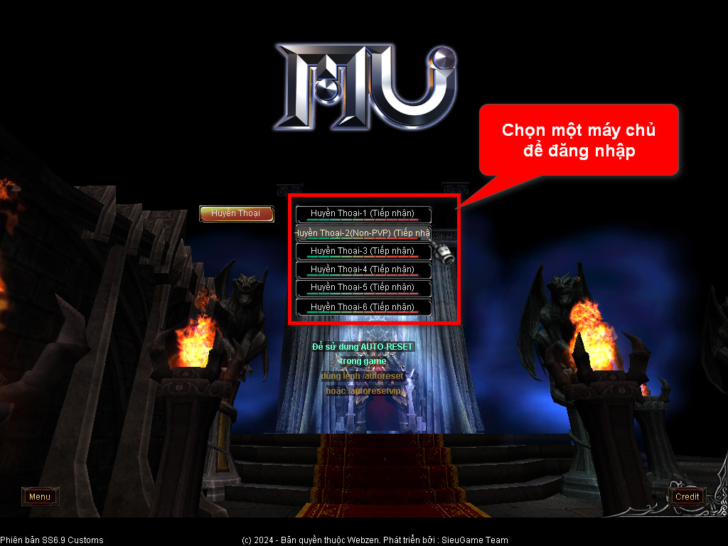 Chức năng chính của Game MU Sơn Hà