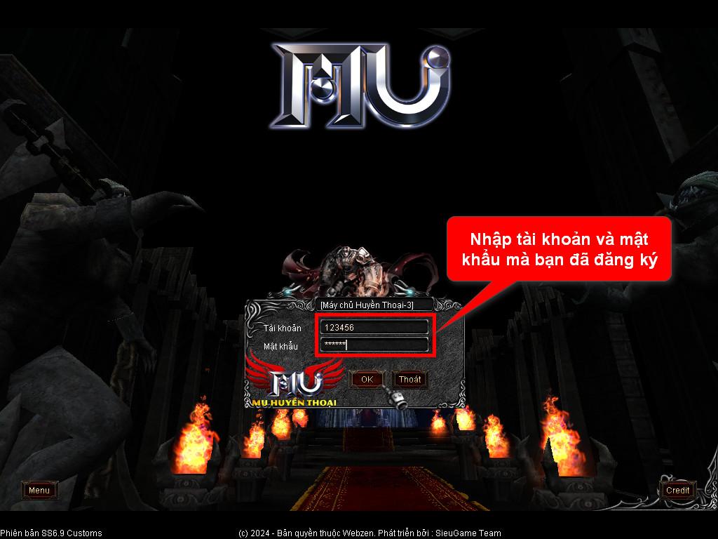 Chức năng chính của Game MU Sơn Hà